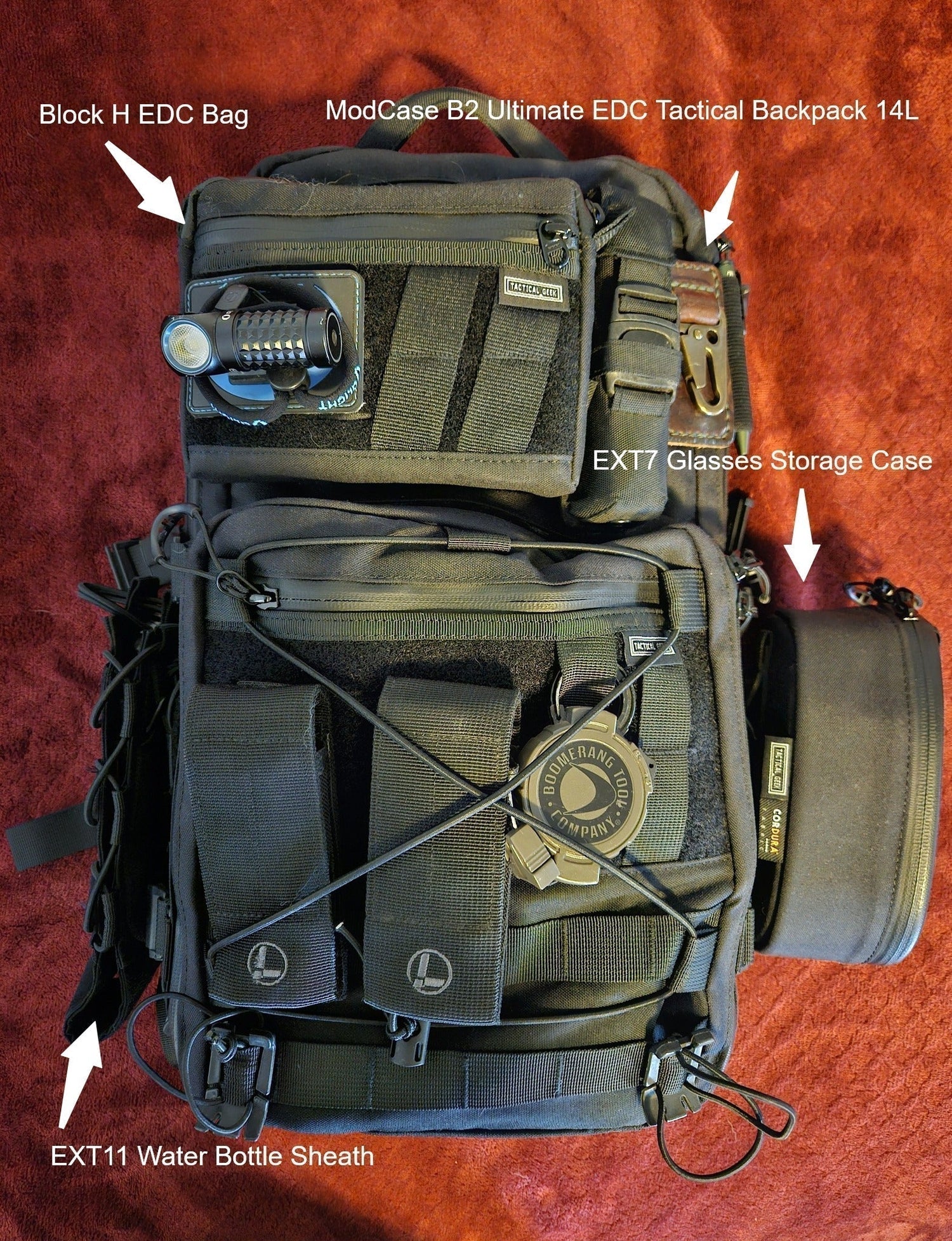 Ultimate EDC Gear Setup: TacticalGeek Equipment with ModCase B2 Ultimate EDC Tactical Backpack 14L