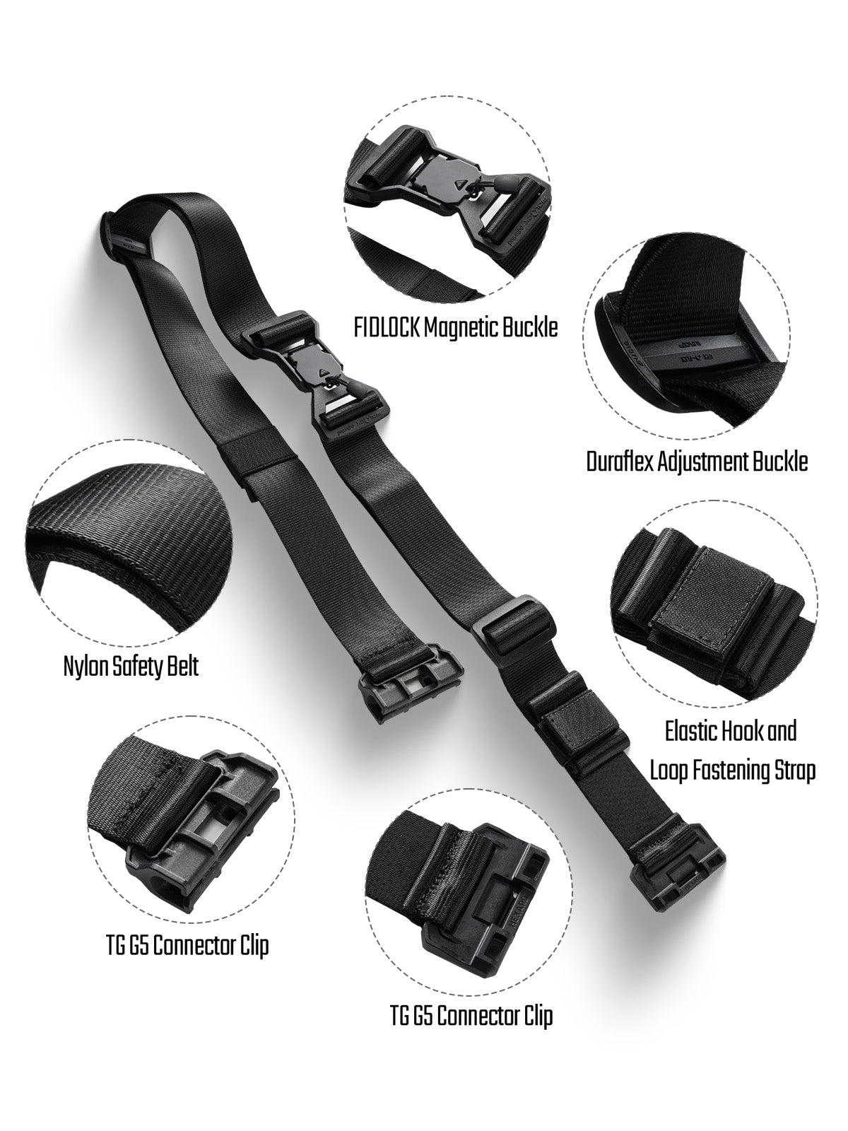 TGBelt8 Magnetic Buckle Shoulder Strap- As Featured on Kickstarter【45-Day Pre-sale】