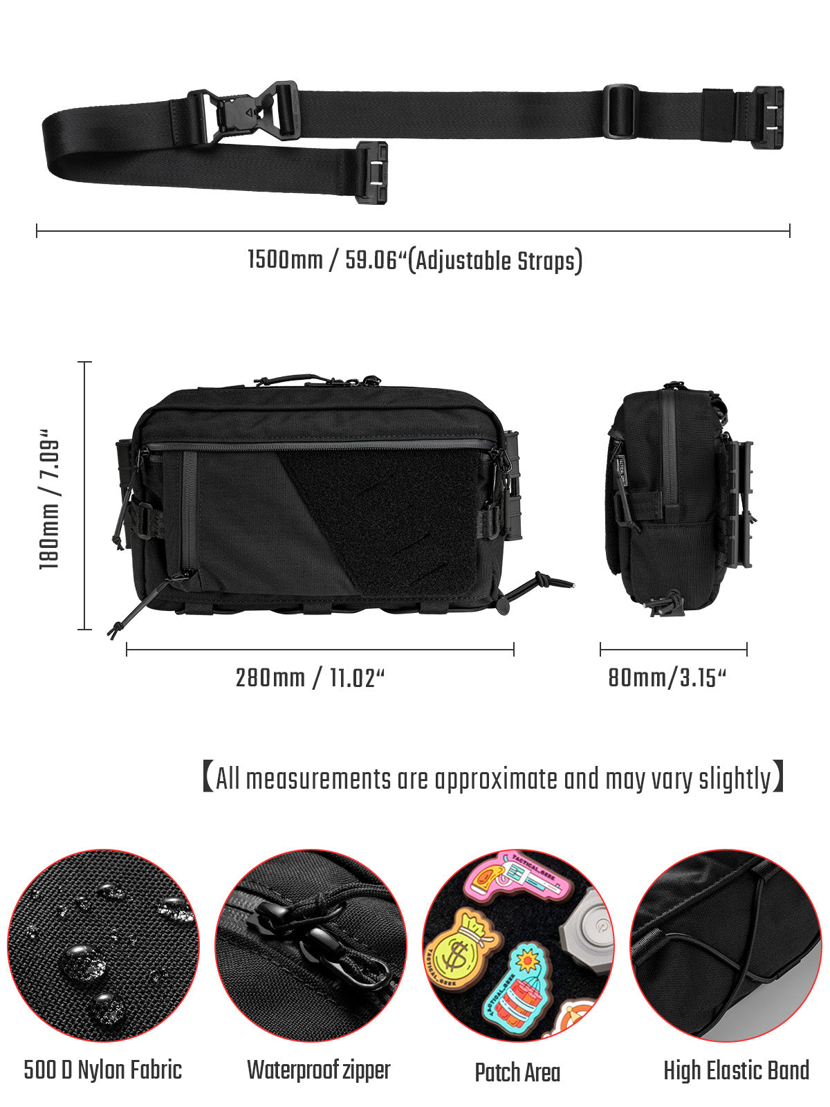 Cache L6 EDC Shoulder Bag （X-PAC）- As Featured on Kickstarter