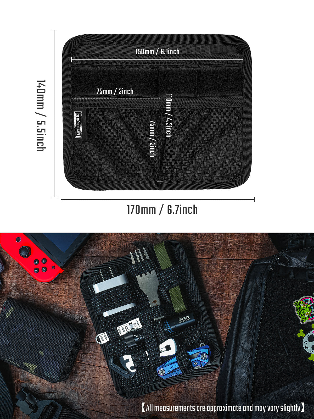 TCM8 EDC Organizer Board