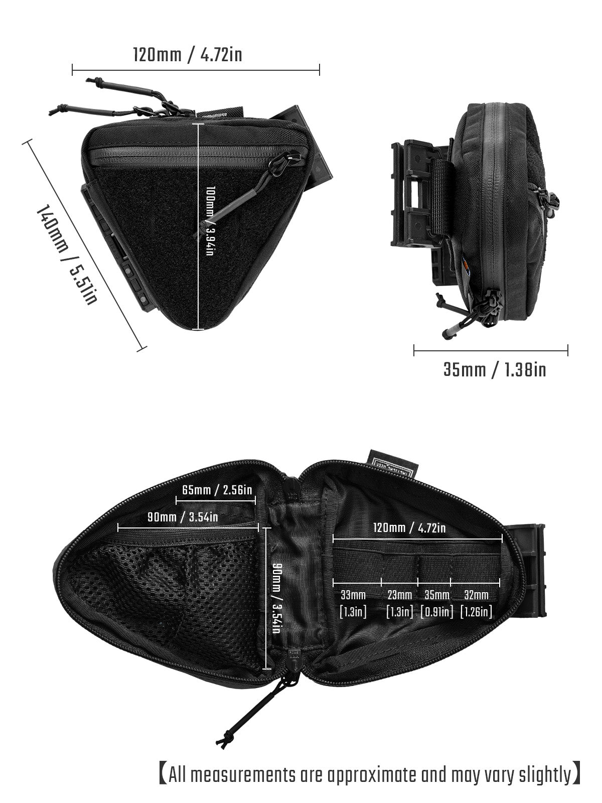 Storage A8 Triangle Pouch(X-PAC)- As Featured on Kickstarter