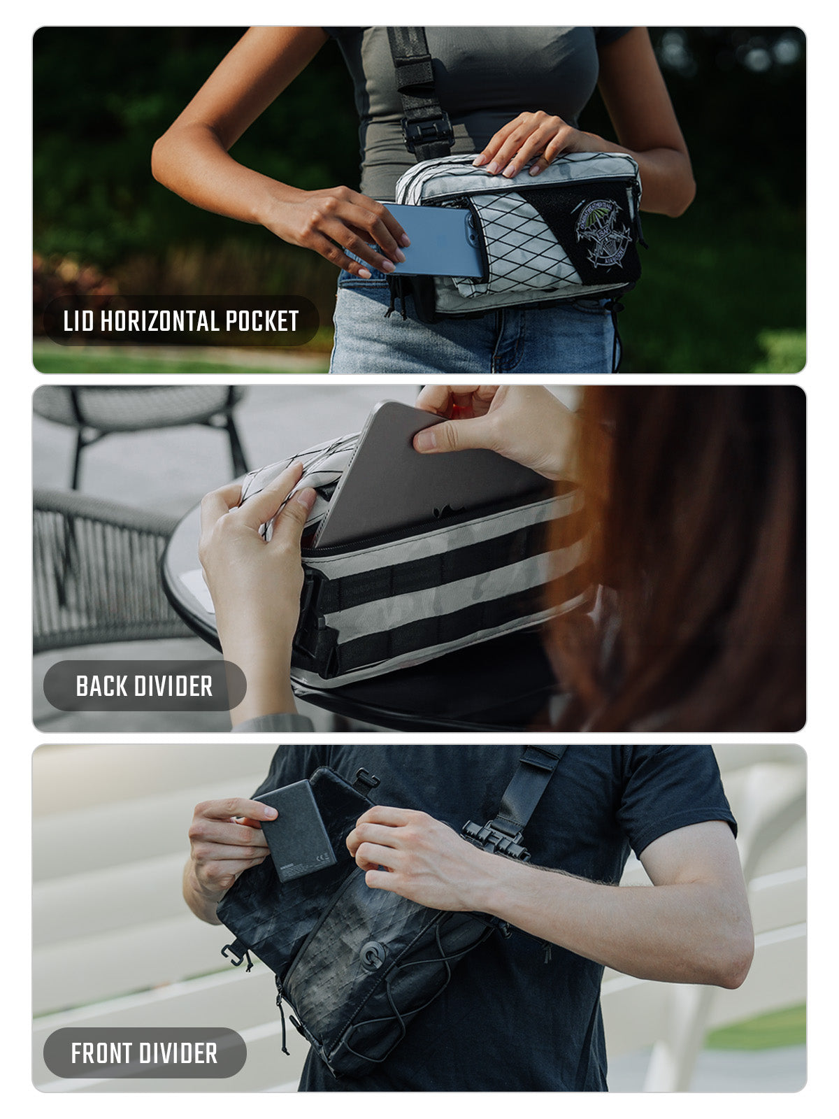 Cache L6 EDC Shoulder Bag （X-PAC）- As Featured on Kickstarter