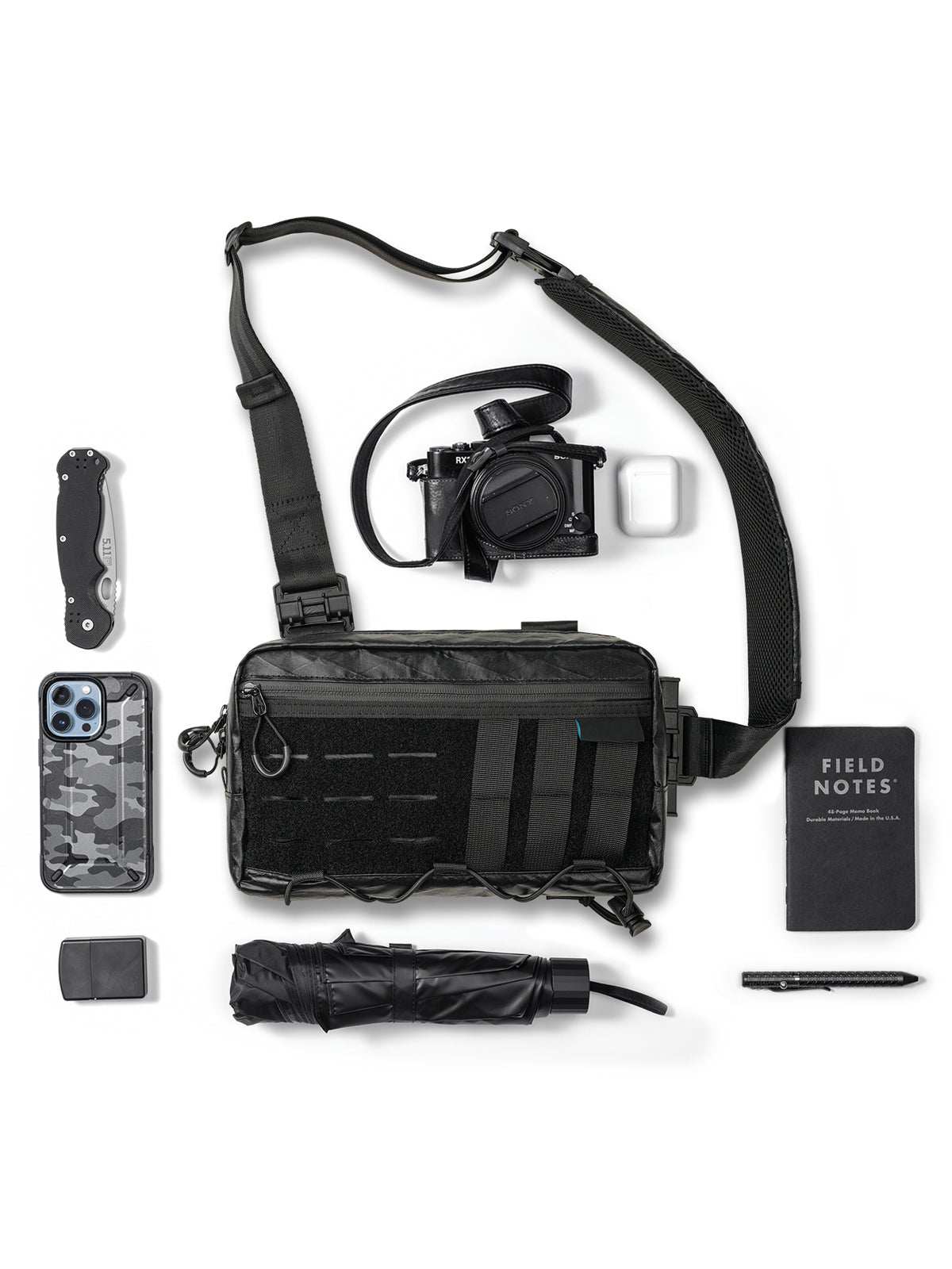 Tactical Geek | Cache L3 EDC Shoulder Bag （X-Pac Multicam Alpine）